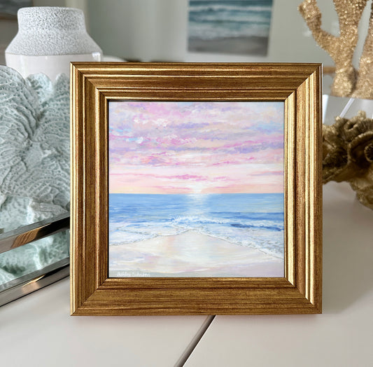 “Perfectly Pink Sunset” Hand Embellished Gicleè Print