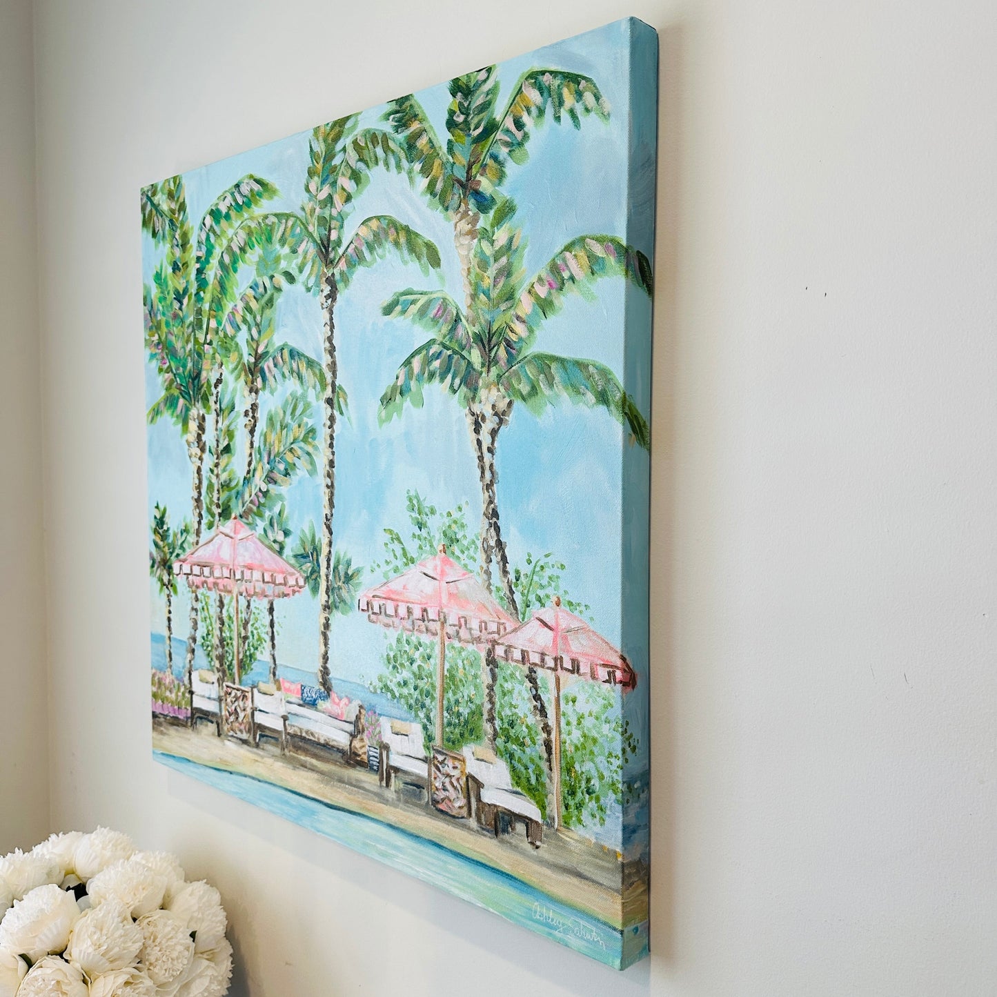 "Island Sun” Hand Painted Canvas Print