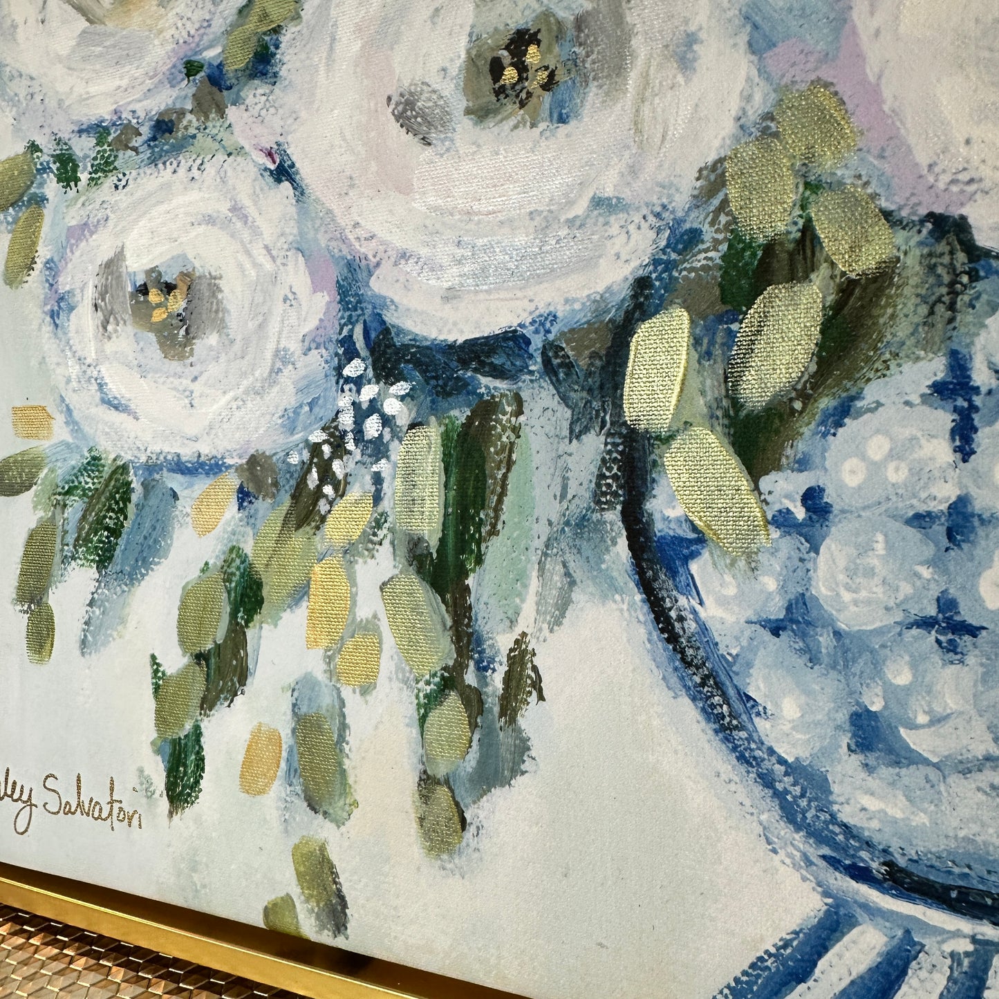 "Breakfast At Tiffanys” Hand Painted Canvas Print
