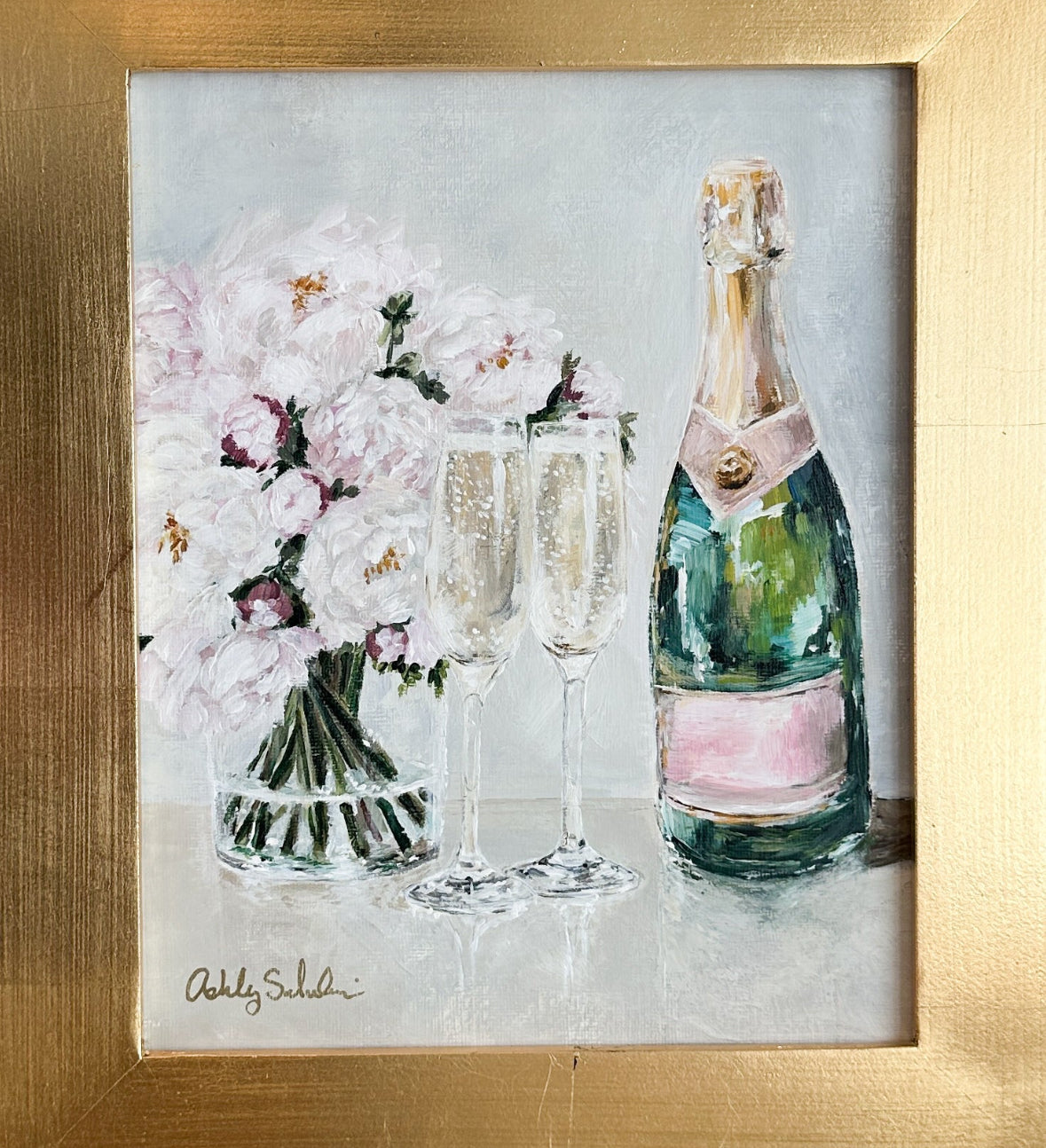 “Celebration" Original Acrylic Painting - 14x16" Framed