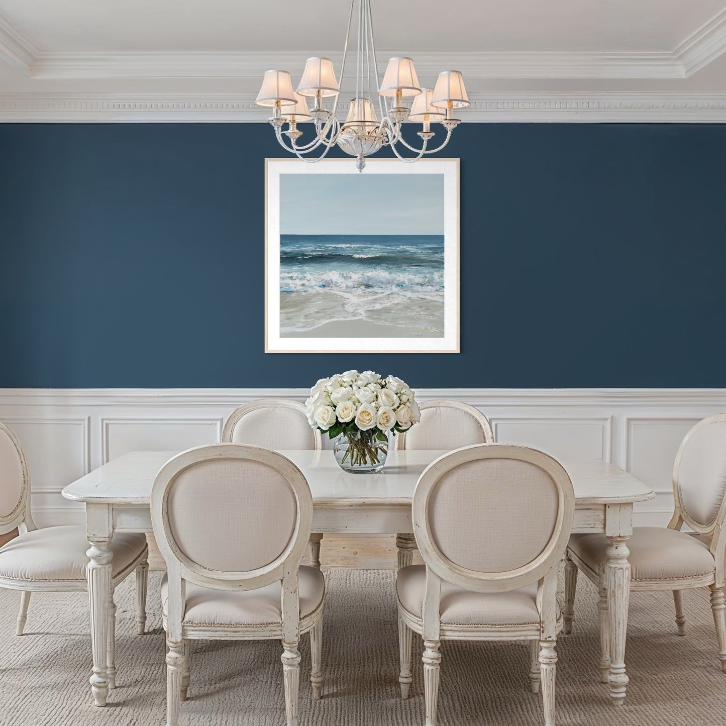 "Beautiful Blue Sea" Signature Canvas Print