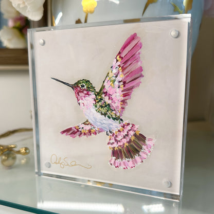 “Heaven Sent” Acrylic Framed Hand-Embellished Fine Art Print