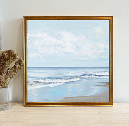 “Ocean Bliss" 24x24 Framed Canvas Print