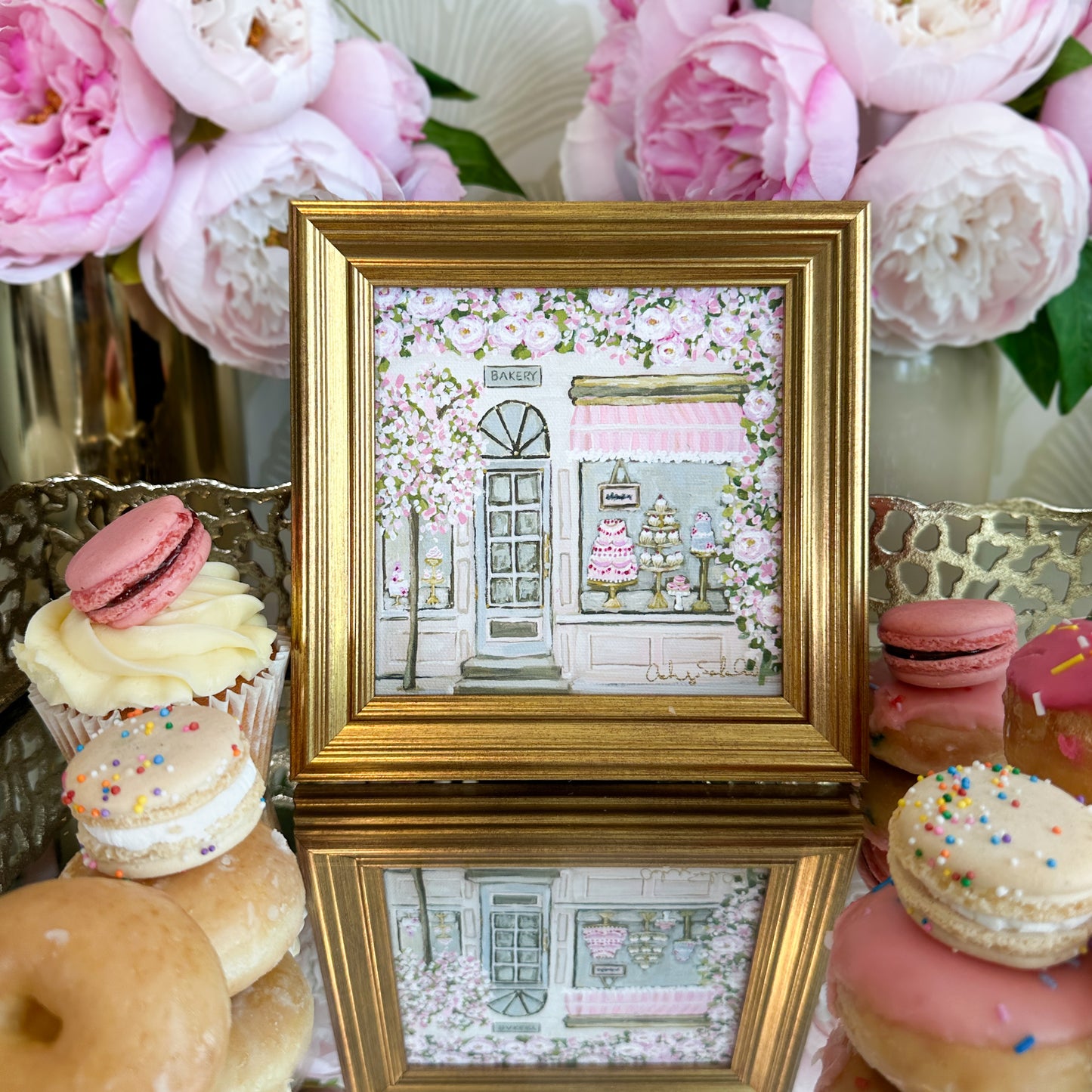 “The Bakery” Framed Canvas Print