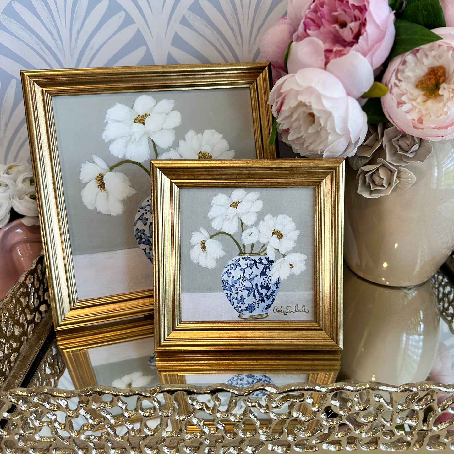 “Spring Soirée" Framed Canvas Print