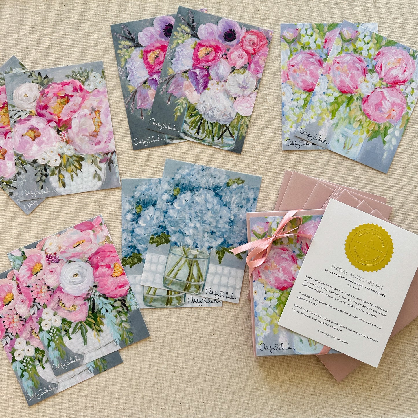 Floral Variety Notecard Set of 10