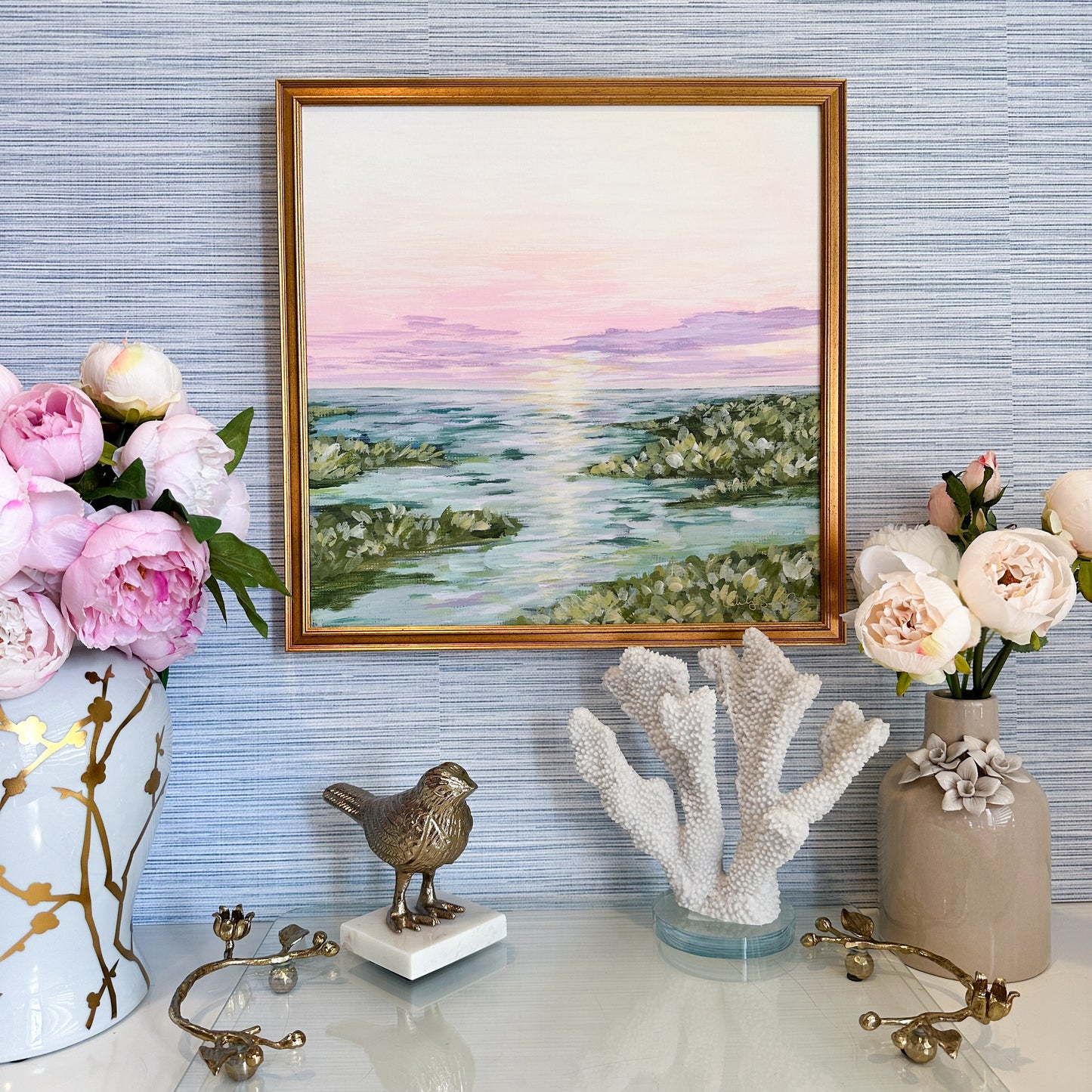 “Under a Pink Sky" Framed Giclée Print