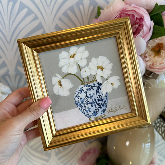 “Spring Soirée" Framed Canvas Print