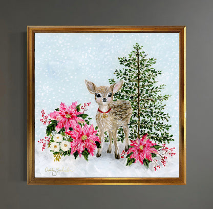 "Jingle" Framed Canvas Print