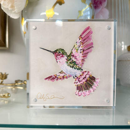 “Heaven Sent” Acrylic Framed Hand-Embellished Fine Art Print