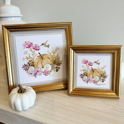 “Pumpkin Spice" Framed Canvas Print