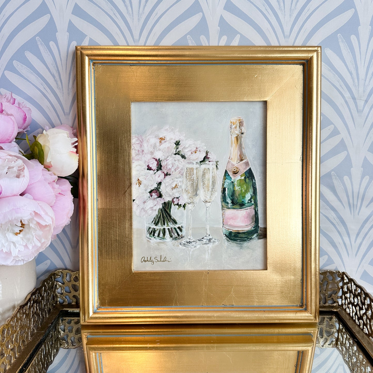 “Celebration" Original Acrylic Painting - 14x16" Framed