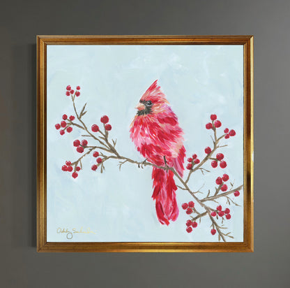 "A Branch of Joy" Framed Canvas Print