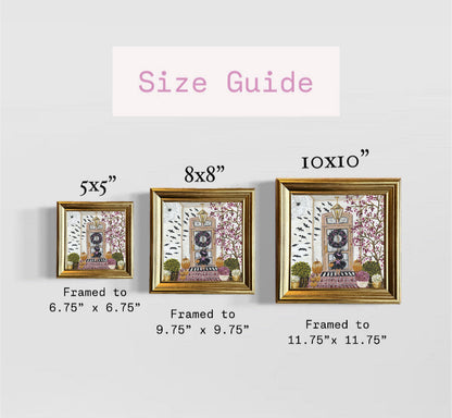 "Trick or Treat" Framed Canvas Print