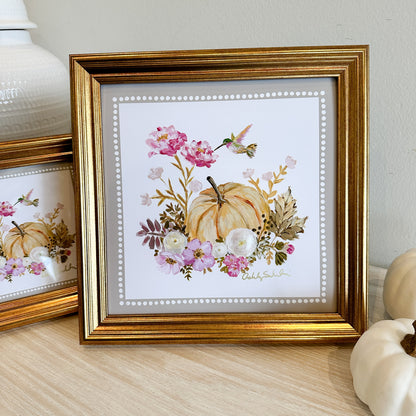 “Pumpkin Spice" Framed Canvas Print