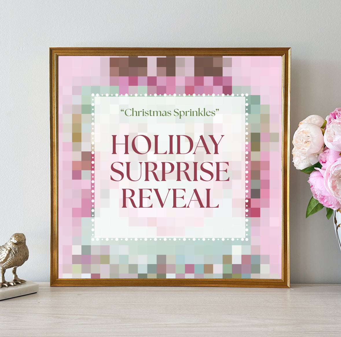 “Christmas Sprinkles" Framed Surprise Holiday Reveal
