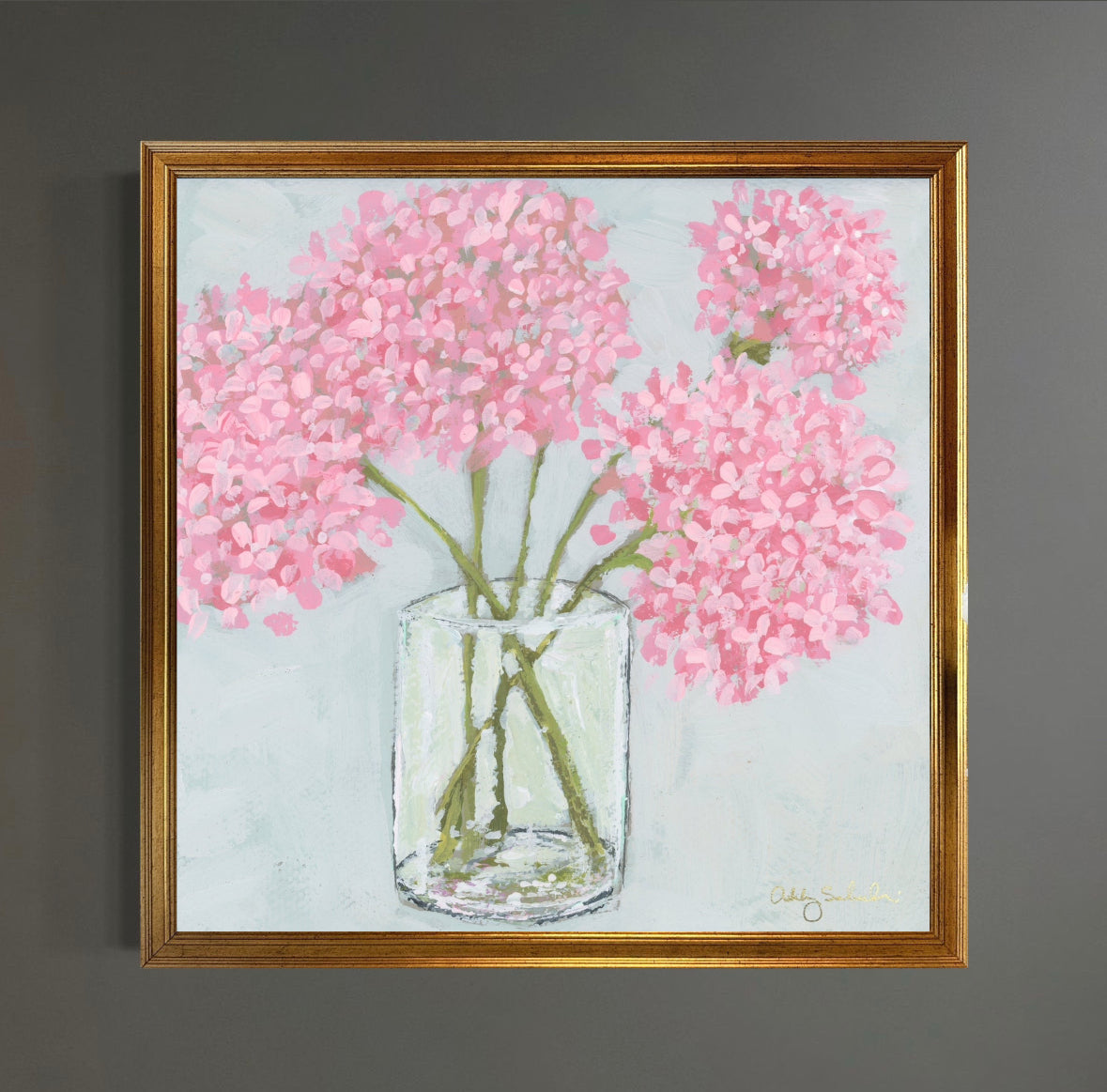 “Bubblegum Bloom" Framed Giclée Print