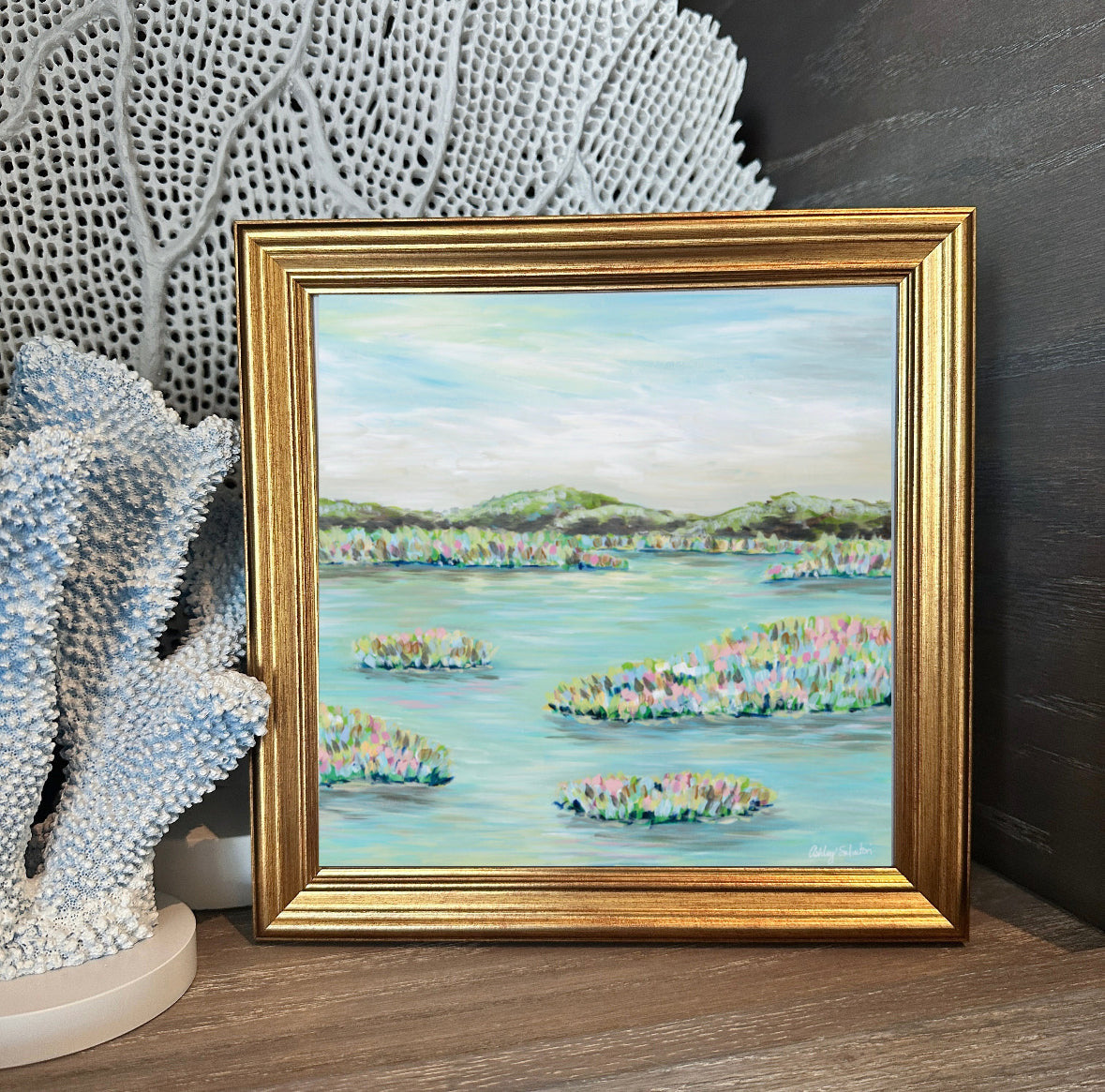 “Glorious Morning" Hand Embellished Framed Print