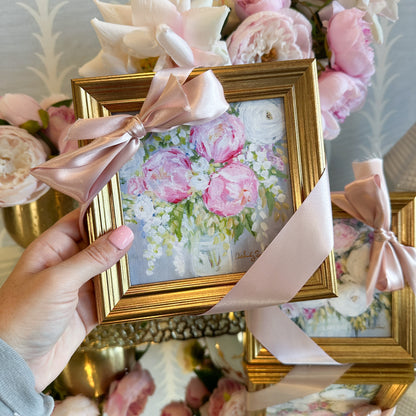 “Peony Love” - Set of 2 Framed Canvas Prints