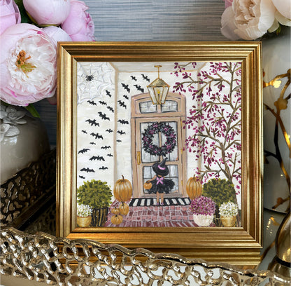 "Trick or Treat" Framed Canvas Print