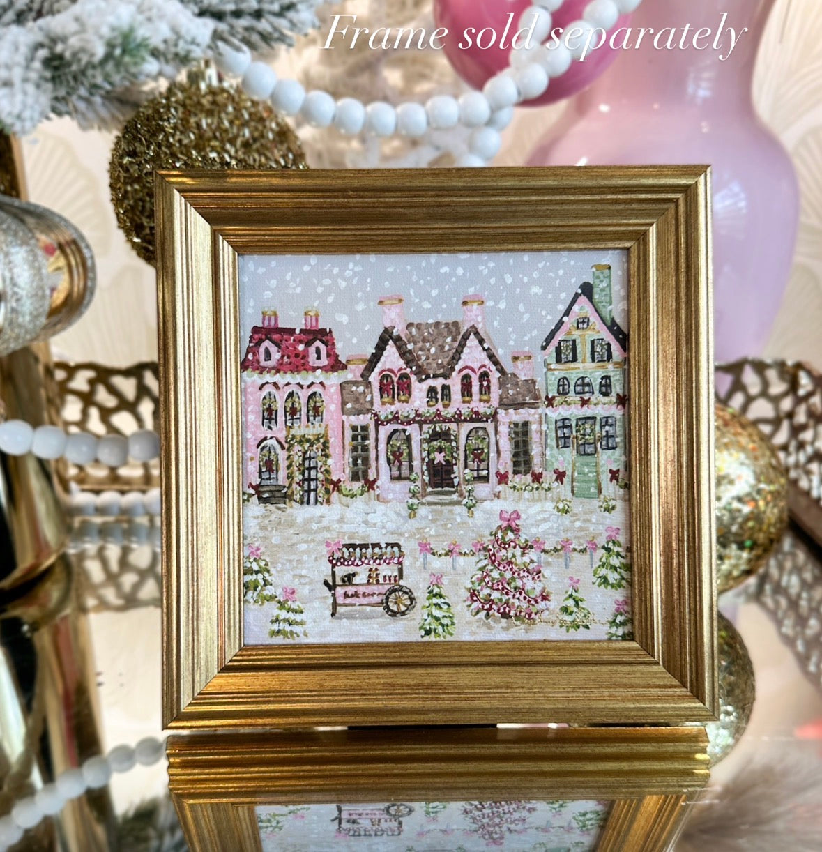 “Sugar Plum Village" Signature Canvas Print