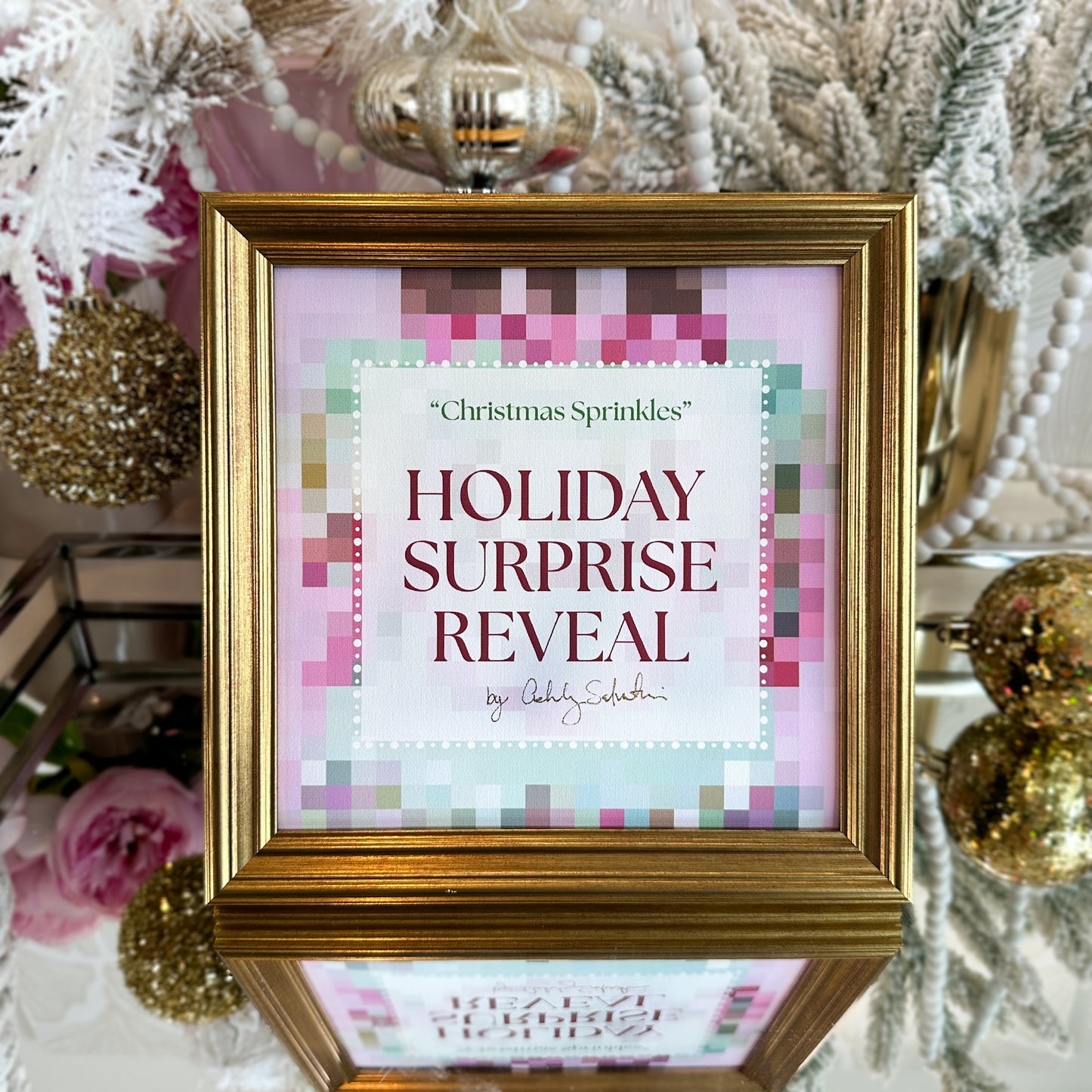 “Christmas Sprinkles" Framed Surprise Holiday Reveal