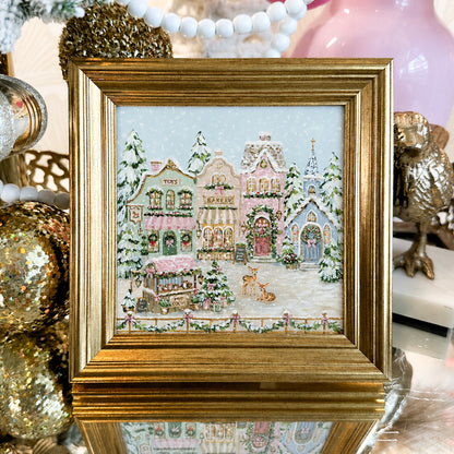 "Christmas Cheer Village" Signature Canvas Print *New*