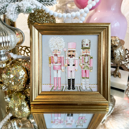 “The Nutcrackers" Framed Canvas Print