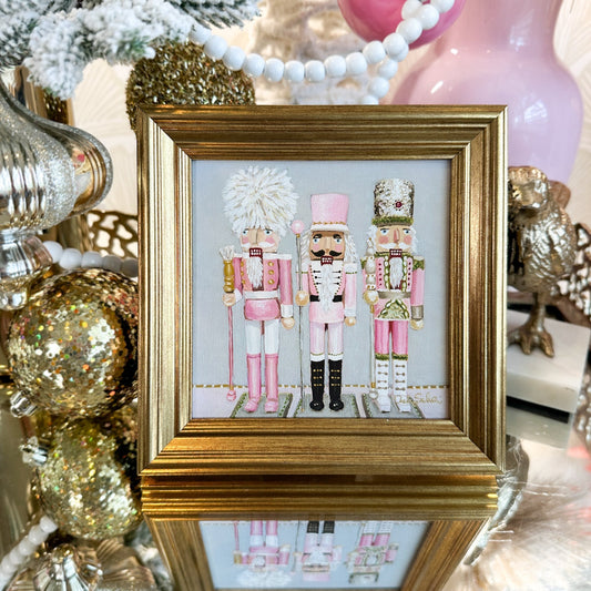 “The Nutcrackers" Framed Canvas Print