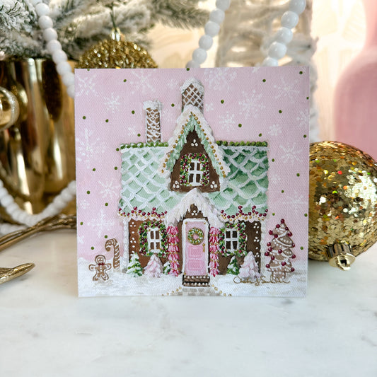 “The Gingerbread House" Unframed Canvas Print
