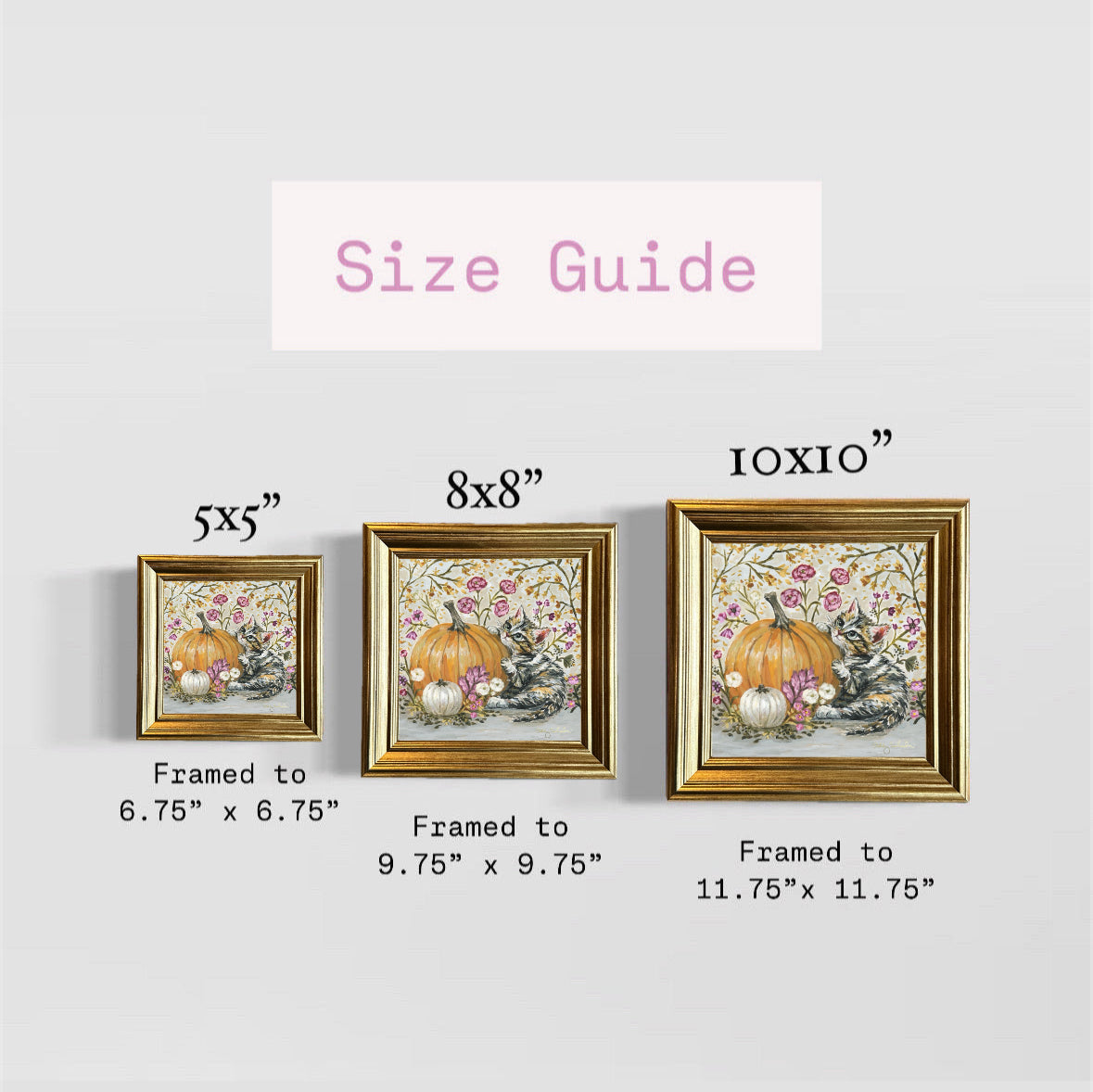 “Olivia's Pumpkin" Framed Canvas Print