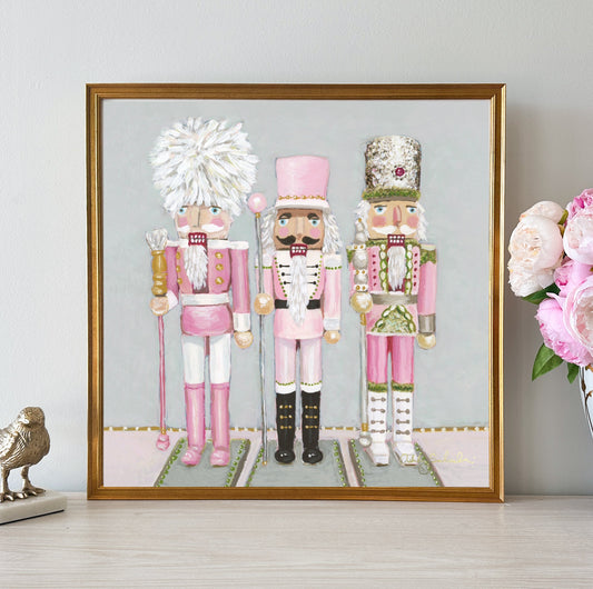 “The Nutcrackers" 24x24 Framed Canvas Print