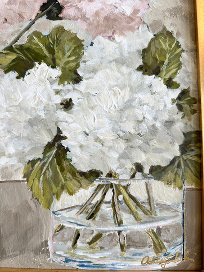 “Blush" Original Acrylic Painting - 22x26" Framed