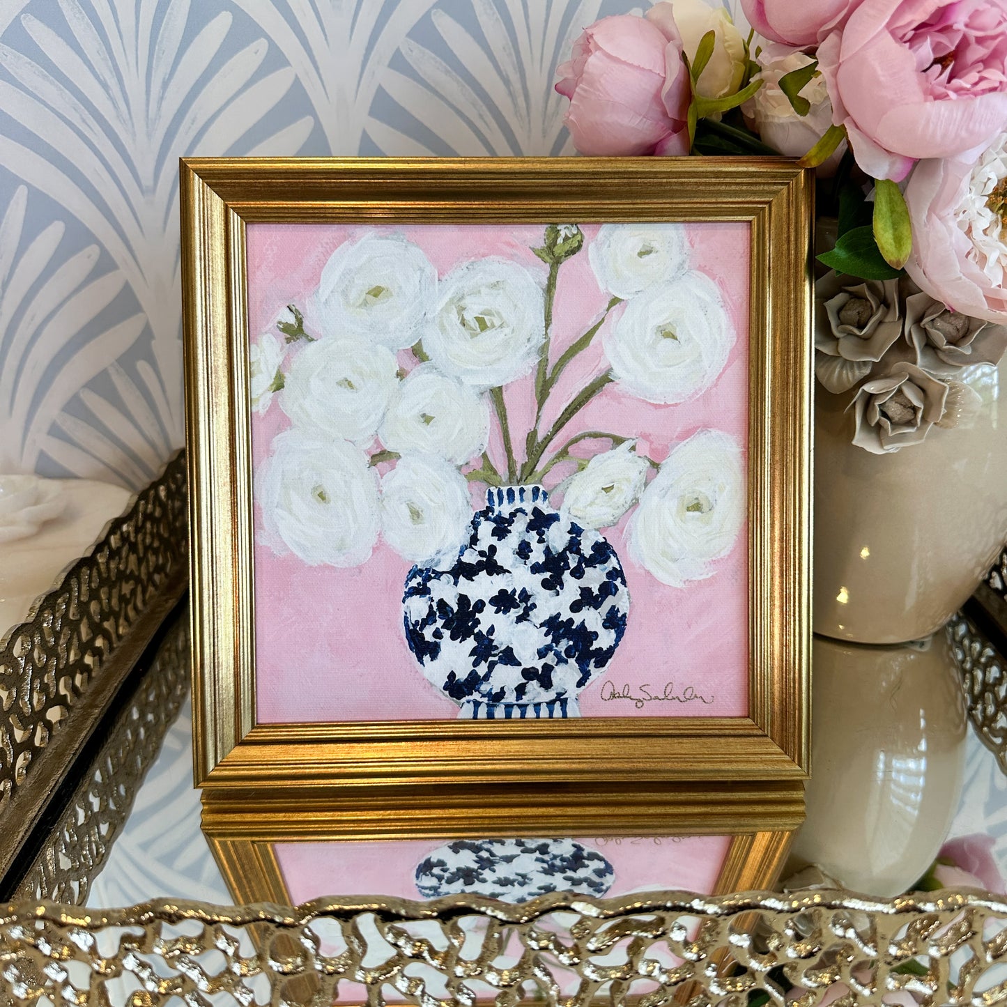 “Dancing In Pink" Framed Giclée Print