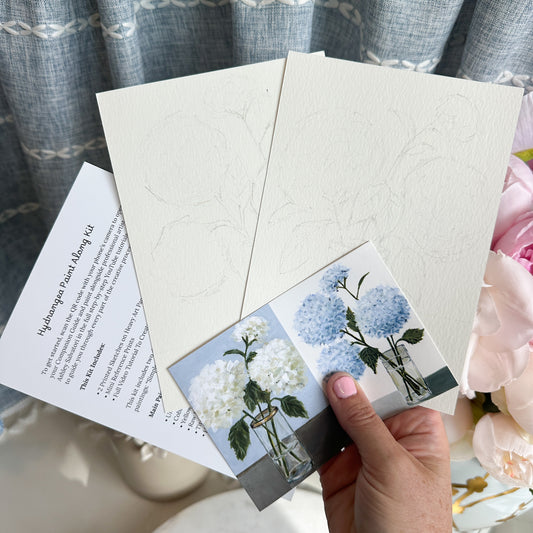 Hydrangea Paint Along Kit