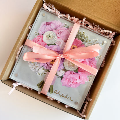 “Pop of Pink" Acrylic Framed Print