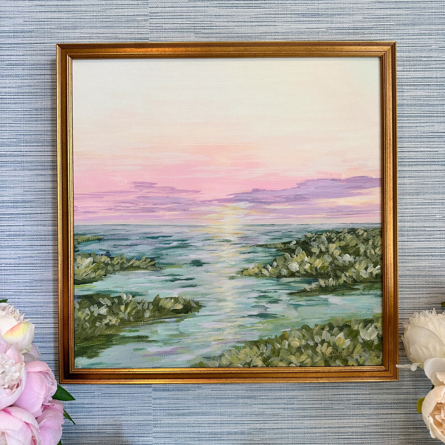 “Under a Pink Sky" Framed Giclée Print