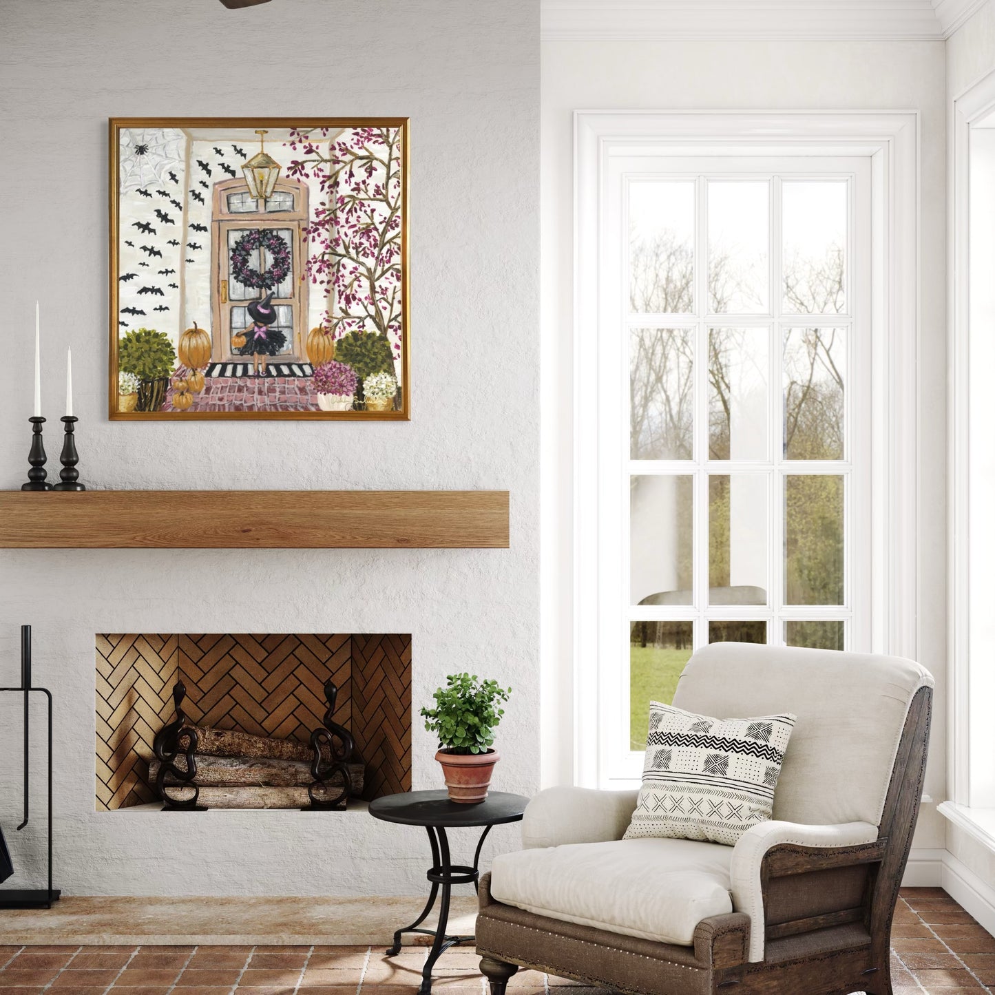 “Trick or Treat" Unframed Canvas Print