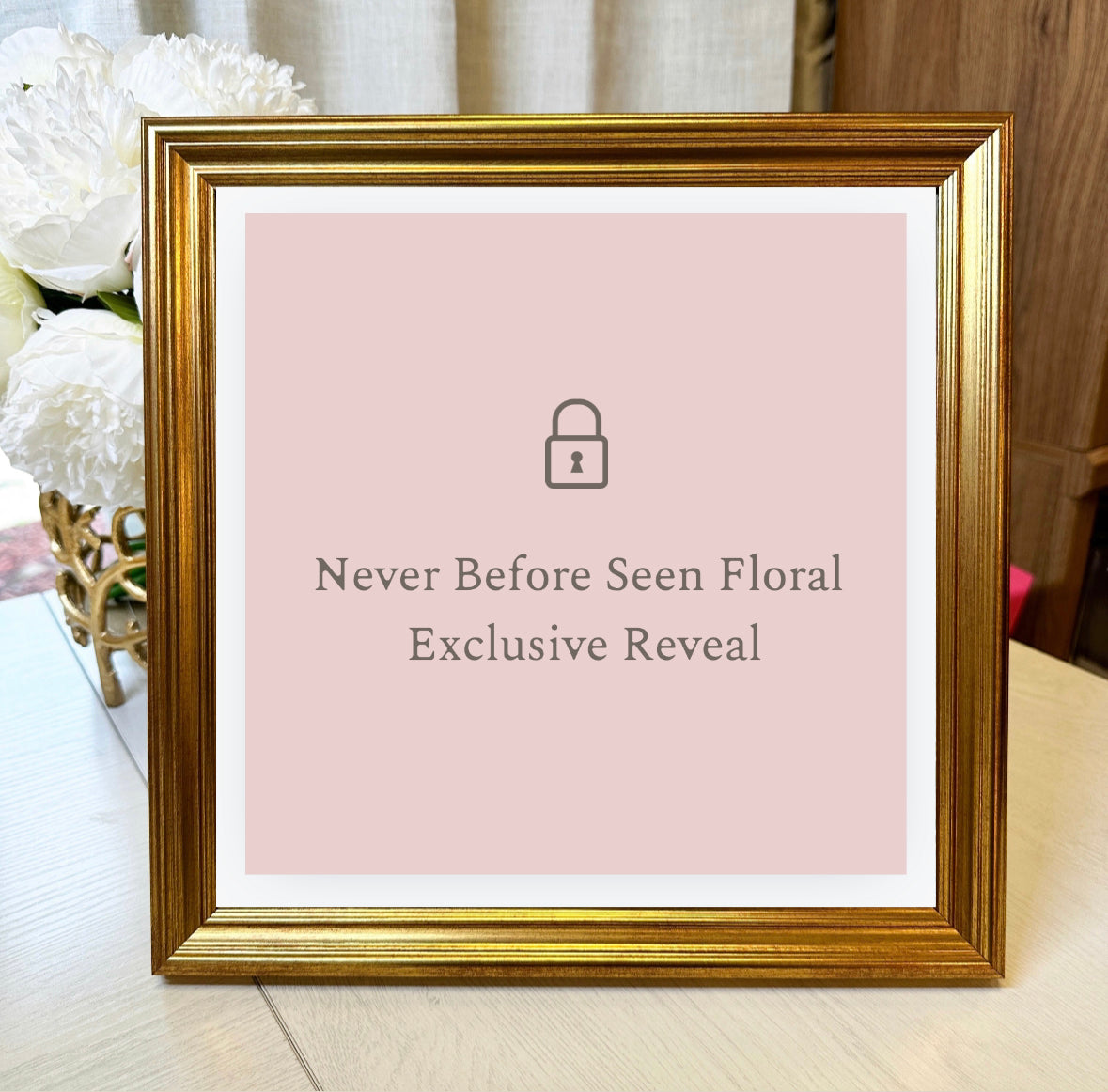 “Lovely” Surprise Framed & Gift-wrapped Floral Print! *NEW*