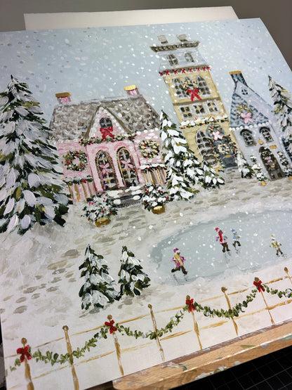 "Snowflake Village" Fine Art Print