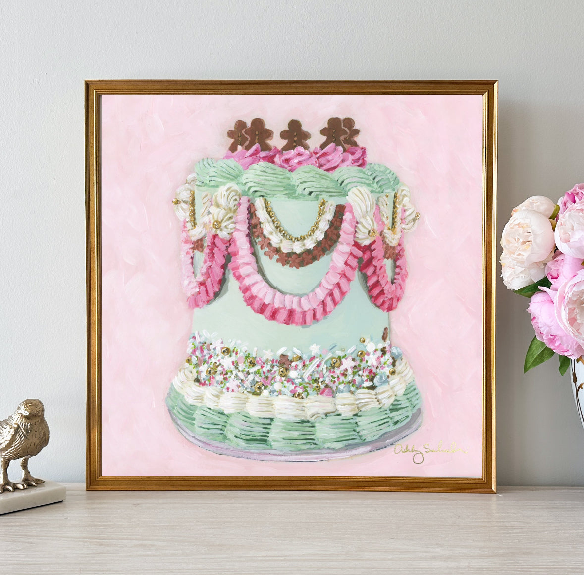 “Christmas Sprinkles" 24x24 Framed Canvas Print