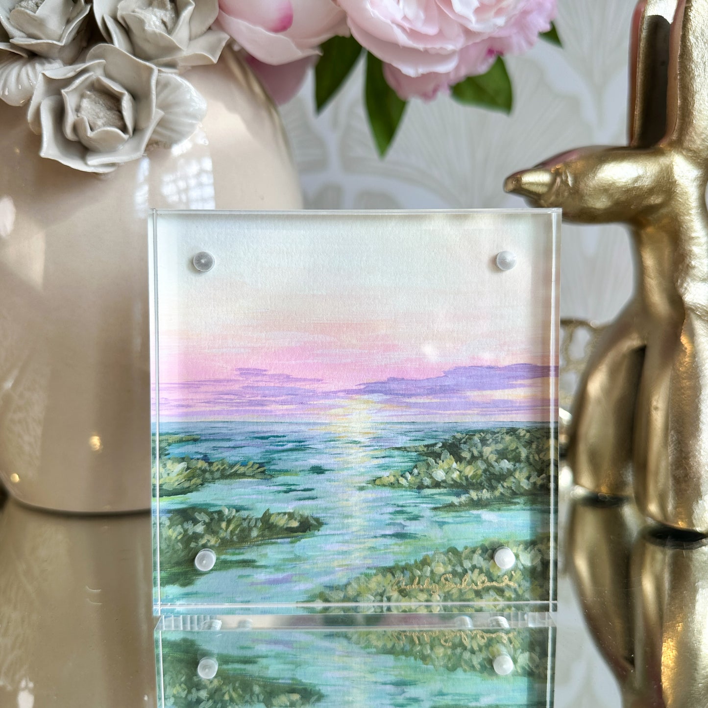 “Under a Pink Sky" Acrylic Block