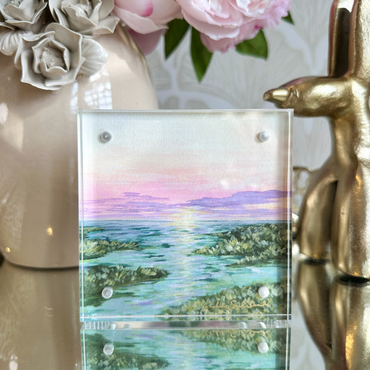 “Under a Pink Sky" Acrylic Framed Print