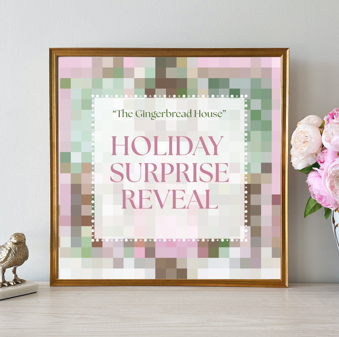 “The Gingerbread House" Framed Surprise Holiday Reveal