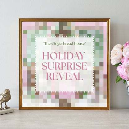 “The Gingerbread House" Framed Surprise Holiday Reveal