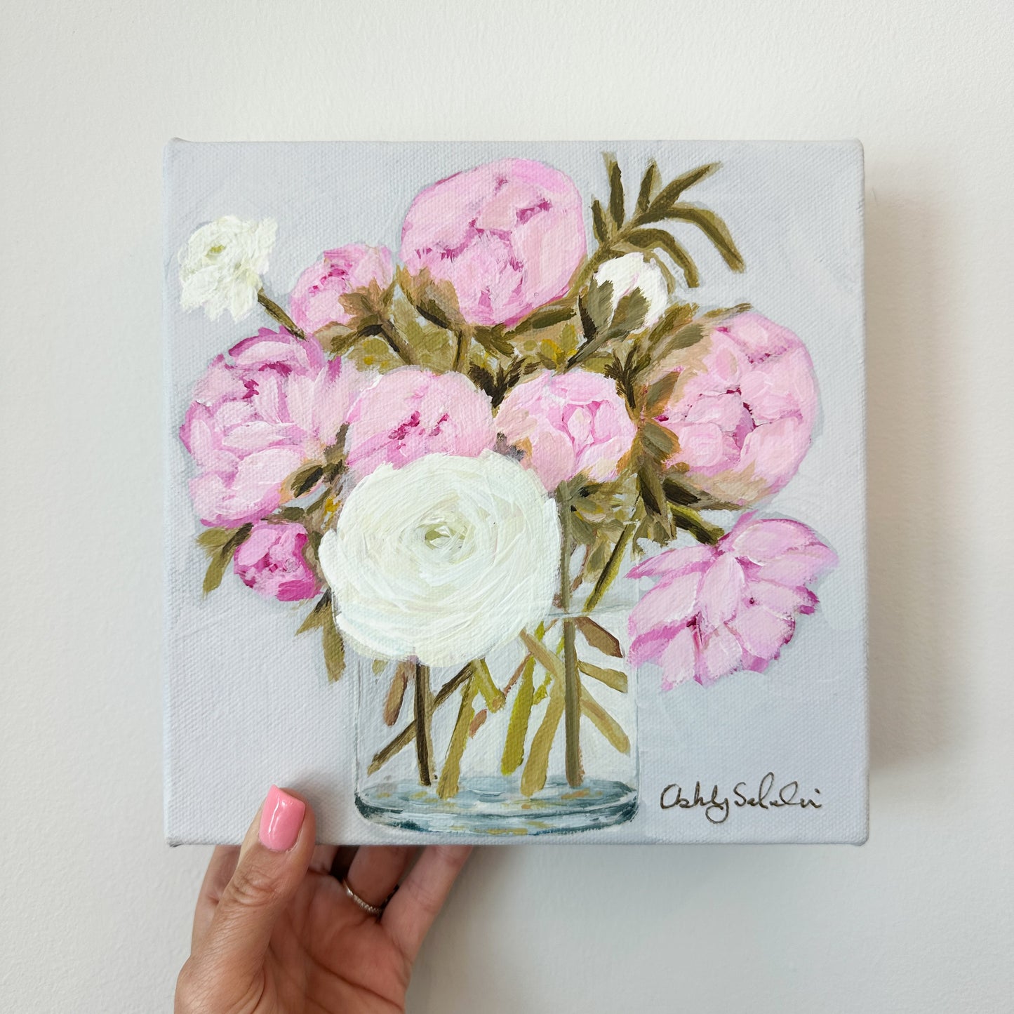 "Sweet Love" Original Acrylic Painting - 8x8"