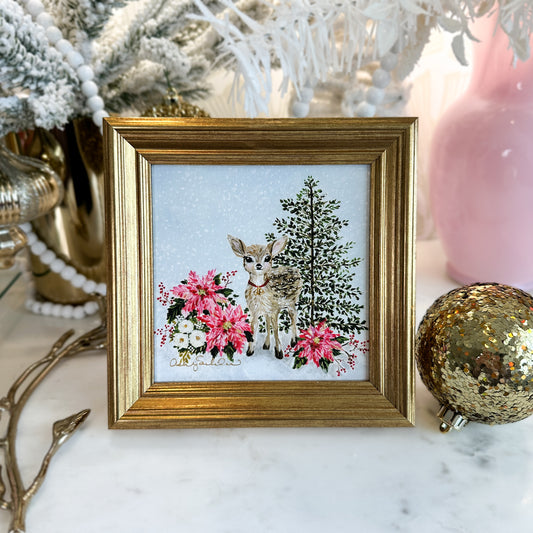 "Jingle" Framed Canvas Print