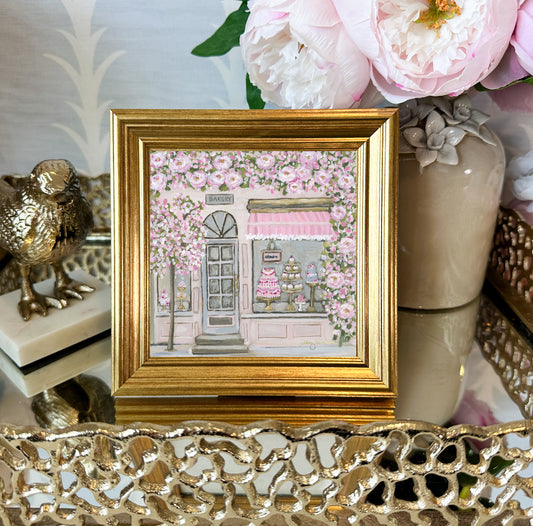 “The Bakery” Framed Canvas Print