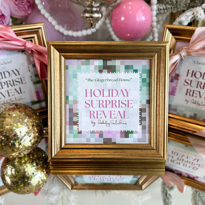 “The Gingerbread House" Framed Surprise Holiday Reveal