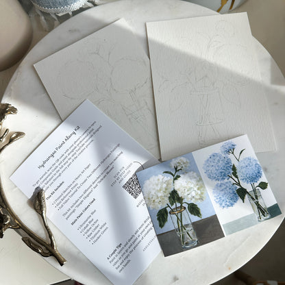 Hydrangea Paint Along Kit